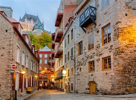 Vue De La Ville Haute De La Vieille Ville De Québec à Québec, Canada ...