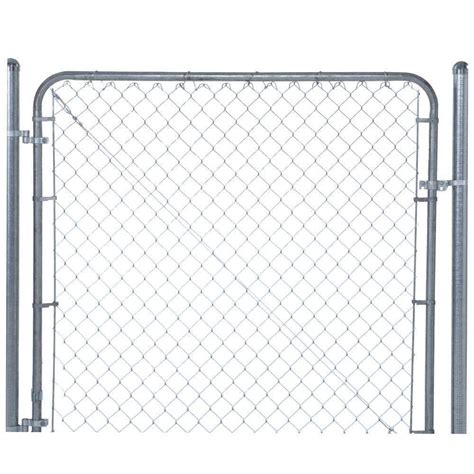 Everbilt Expandable Chain Link 6 ft. W x 4 ft. H Galvanized Steel Fence ...