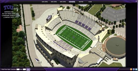 Tcu Football Stadium Seating Chart