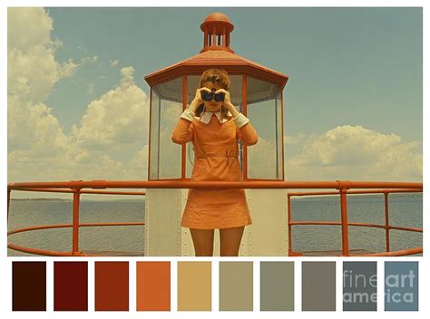 Moonrise Kingdom Color Palette Painting by Price Marshall | Fine Art America