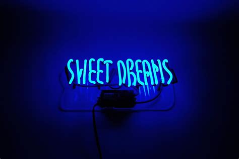 Sweet Dreams Neon Sign | Neon wallpaper, Blue neon lights, Neon signs