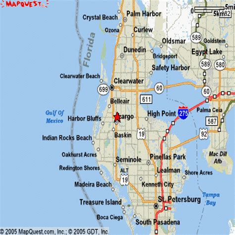 Map Of Clearwater Florida And Surrounding Areas - Printable Maps