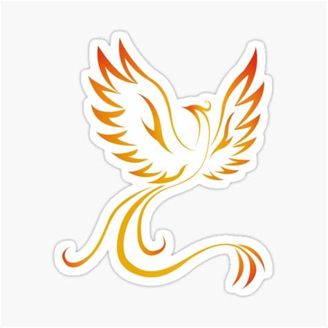 "phoenix logo " Sticker by Illidansam | Redbubble