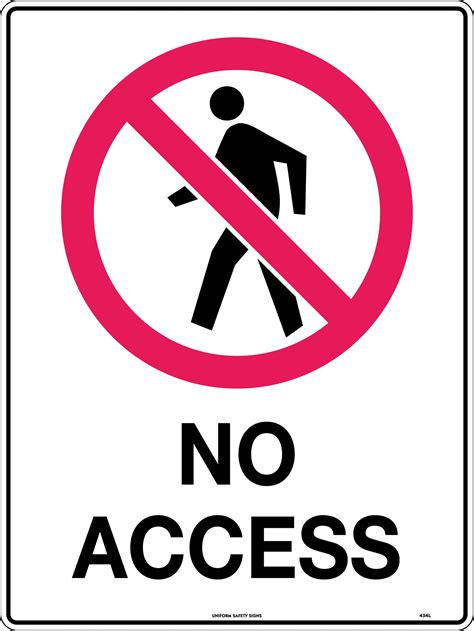 No Access Safety Signs | Prohibition Sign | USS