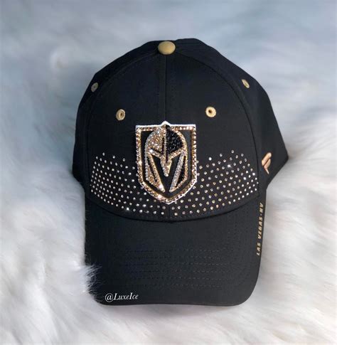 Custom Vegas Golden Knights Hat with Swarovski Crystals | Luxe Ice