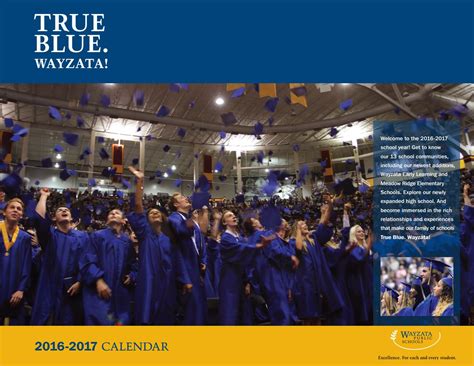 2016-2017 Wayzata Public Schools Calendar by Wayzata Public Schools - Issuu