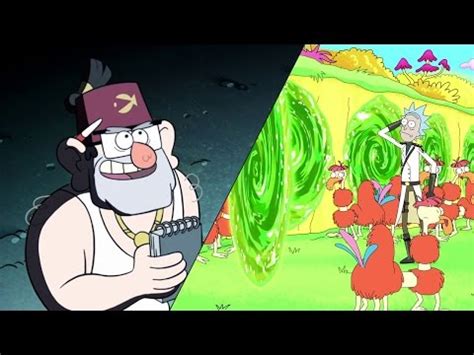 Watch: Gravity Falls completes Rick and Morty Easter Egg | Bubbleblabber