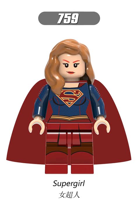 Single Sale Supergirl Wonder Woman Superman Cyborg Flash Batman Bizarro Compatible With Lego ...