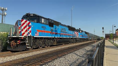 Metra EMD SD70MACH Double Header On Milwaukee District - North Train 2141 @ North Glenview (5/6 ...