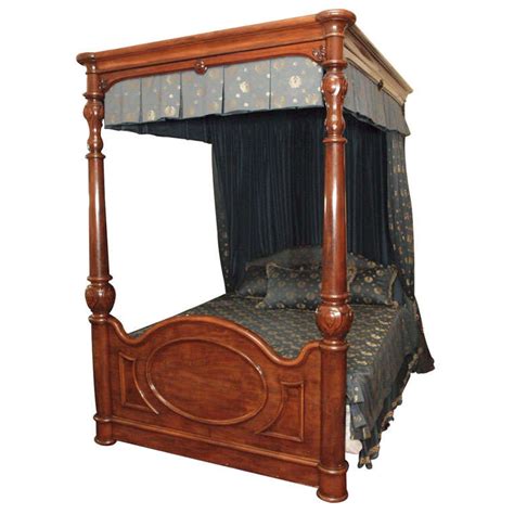 Magnificent Antique Antebellum Mahogany Canopy Bed at 1stdibs