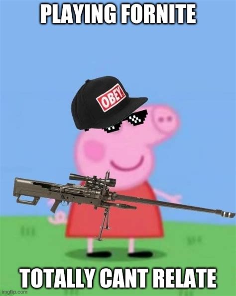 Peppa pig gaming on fortnite - Imgflip