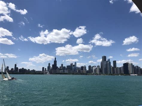 Chicago Skyline stock image. Image of skyline, summeryime - 125481871