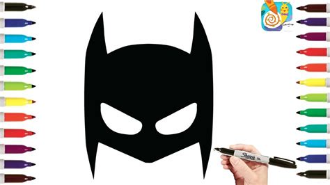 How To Draw Mask of Batman Coloring Pages , Coloring Pages for Kids ...