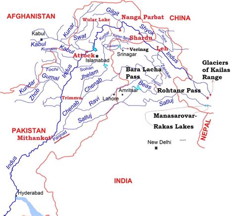 Indus River System: Jhelum, Chenab, Ravi, Beas & Satluj | PMF IAS