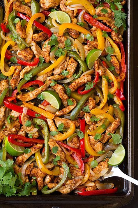 Easy Chicken Fajitas {Oven-Baked on Sheet Pan!} - Cooking Classy