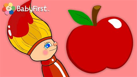 ALL ABOUT RED | Color for Kids | Petey Paintbrush | BabyFirstTV ...