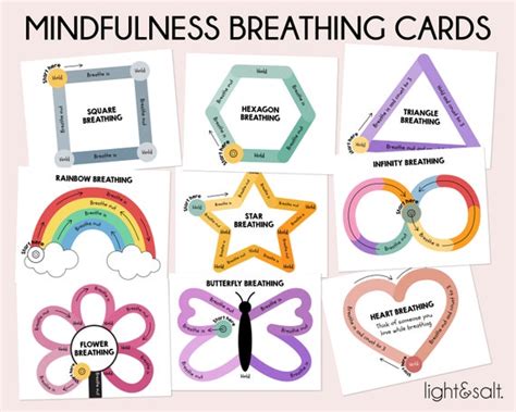 Mindfulness Breathing Exercises Activities for Kids Breathing - Etsy