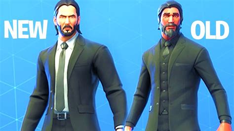 NEW Skin John Wick vs Old Skin (The Reaper) Fortnite Battle Royale - YouTube