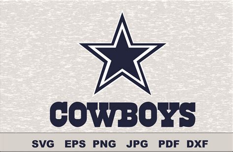 Dallas Cowboys SVG DXF Logo Silhouette Studio Cameo Cricut Design Template Stencil Vinyl Decal ...