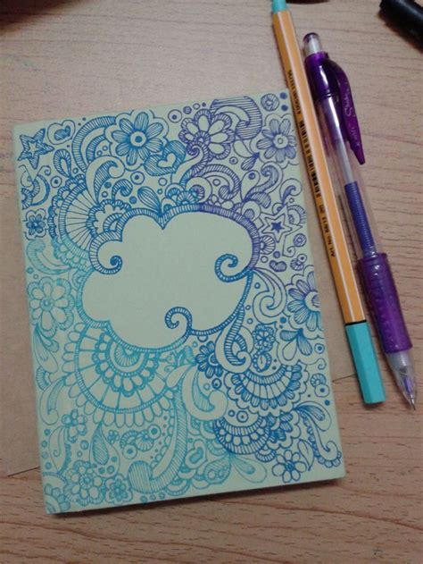 Doodle for DIY notebook cover.. | Diy notebook cover, Diy notebook, School diy