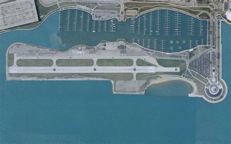 Stop 4 to 5: Northerly Island. Meigs Field, as it was in its glory days. ChicagoBart606. Chicago ...