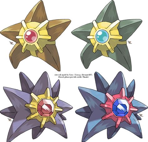 Staryu and Starmie by Xous54 on DeviantArt