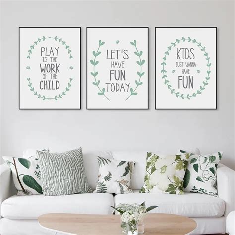 Minimalist Nordic Modern Fun Quotes A4 Large Canvas Art Print Poster ...