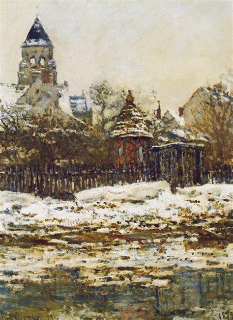 Church Of Vétheuil, Claude Monet (1879) Pierre Auguste Renoir, Claude Monet Paintings, Paintings ...