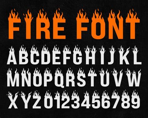 Fire Font SVG Flame Font SVG Flame Font for Cricut - Etsy India