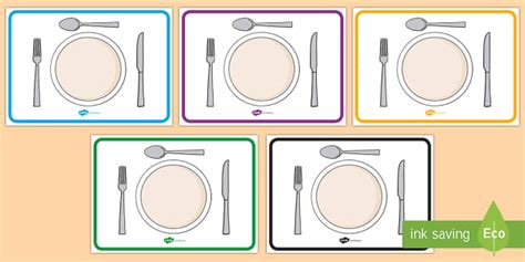 Dinner Plate Template (teacher made) - Twinkl