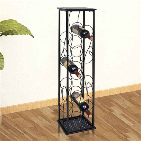 Metal Floor Standing Wine Rack - Affordable Modern Design Furniture and ...