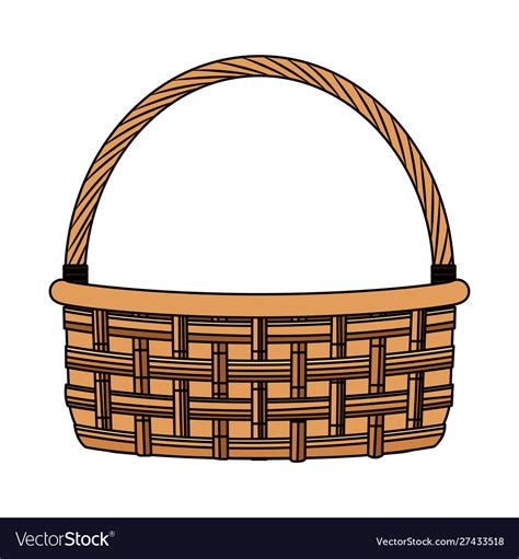 Empty fruits basket icon design Royalty Free Vector Image