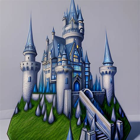 wizard realistic castle , Trippy, 3D, Pencil Sketch - Arthub.ai