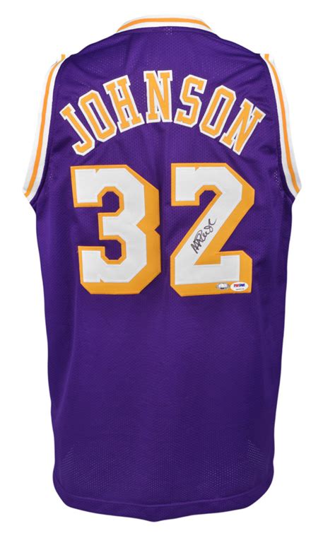 Signed Magic Johnson Jersey - Purple