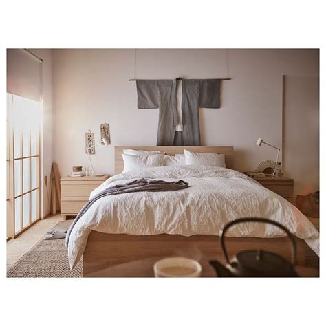 MALM bed frame, white/Luröy, Queen - IKEA | Malm bed frame, Ikea malm ...