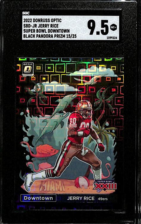 Lot Detail - 2022 Donruss Optic Jerry Rice Super Bowl Downtown - Black ...