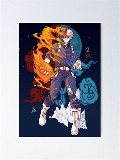 "Todoroki Shoto Half-Cold Half-Hot - My Hero Academia" Poster for Sale ...