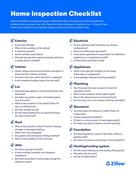 Home inspection checklist - wildtews