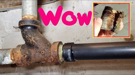 How to repair Drain Pipe . How to replace steel pipe to ABS - YouTube