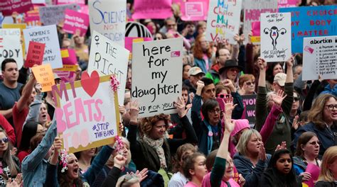 Abortion rights supporters rally in cities to "Stop the Bans.