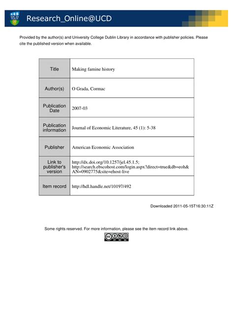 (PDF) Making Famine History