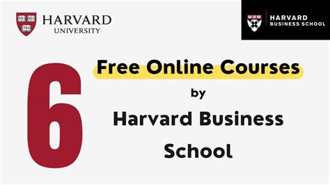 6 Free Online Courses by Harvard Business School - YouTube