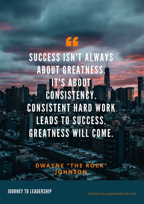 Quote Of The Week #63 Success isn't always about greatness. It's about consistency. Consistent ...