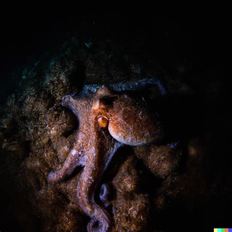 “award-winning underwater image of an octopus, but you can barely see it” : r/dalle2