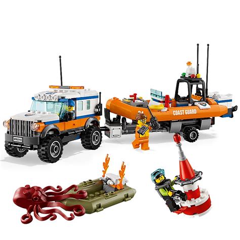 LEGO City Coast Guard 4 x 4 Response Unit Building Kit, 347 Piece, Building Sets - Amazon Canada