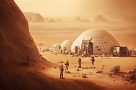 Human Colony on Mars Futuristic Space Colony for Long-term Habitation ...