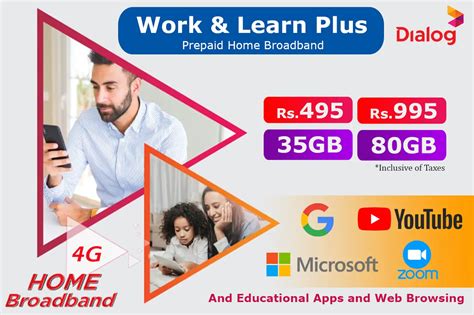 Dialog Home Broadband Work and Learn Plus Packages - Sri Lanka Telecoms