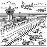 Amazing Airport coloring Page  Download Print Or Color Online For Free sketch template
