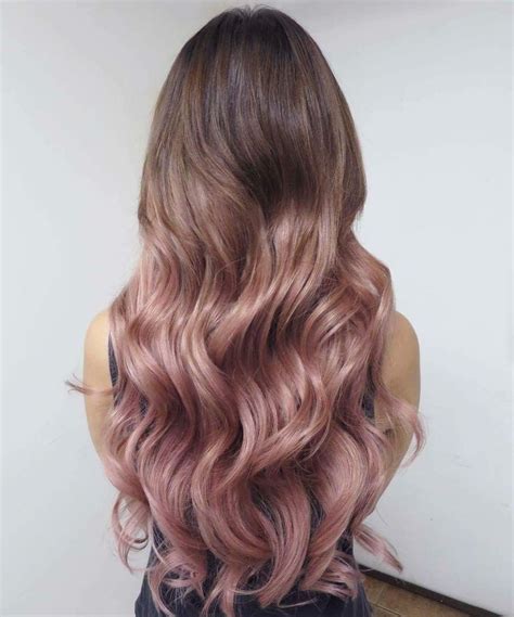 Rose Champagne . | Hair styles, Pink ombre hair, Light pink hair