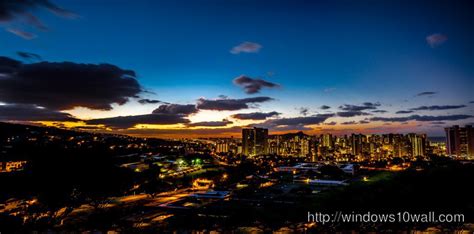 Honolulu City Skyline Travel Wallpaper - windows 10 Wallpapers